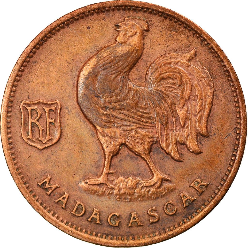 Madagaskaras | 50 centų moneta | Gaidys | Loranės kryžius | Km:1 | 1943