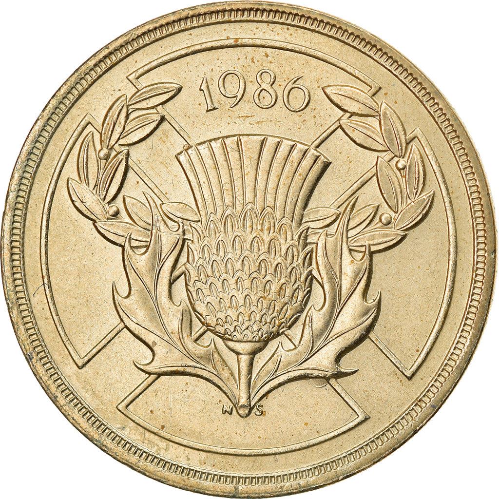 United Kingdom | 2 Pounds Coin | Commonwealth Games | Km:947 | 1986