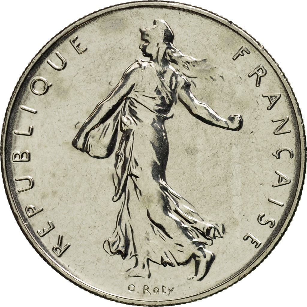 French 1 Franc Coin | Signature D'AP. O.ROTY | proof | KM925.2 | France | 1991 - 2001