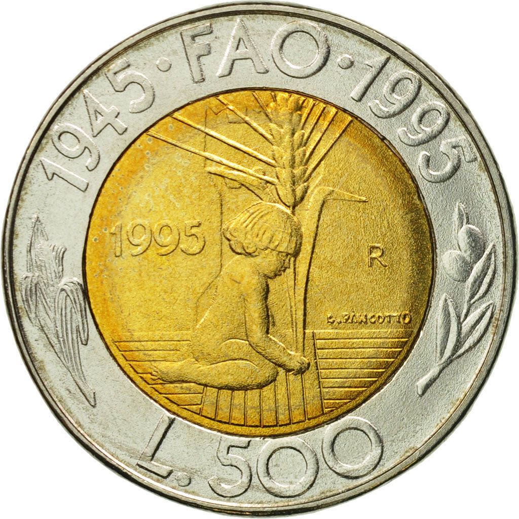San Marino | 500 Lire Coin | FAO | Km:330 | 1995
