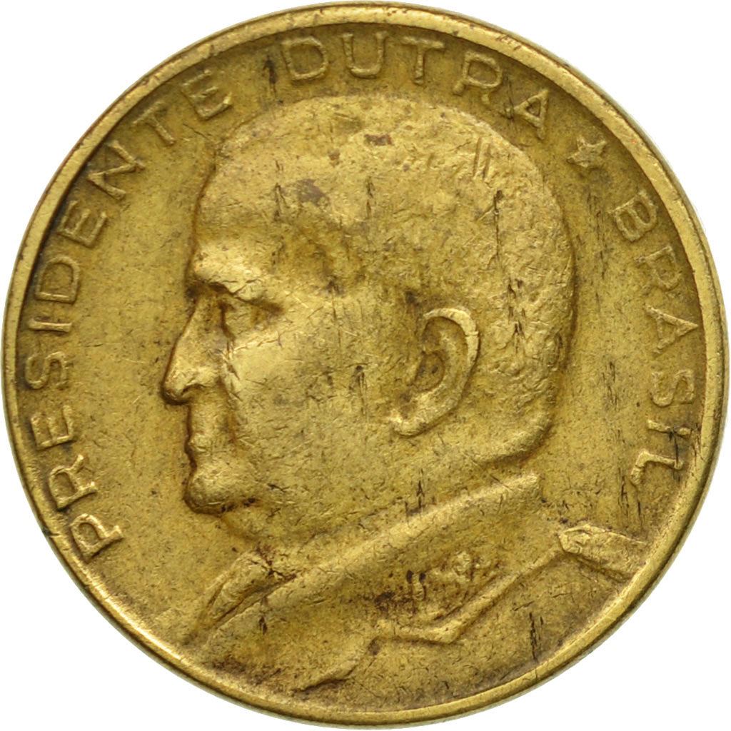 Brazil | 50 Centavos Coin | Eurico Gaspar Dutra | Km:563 | 1948 - 1956