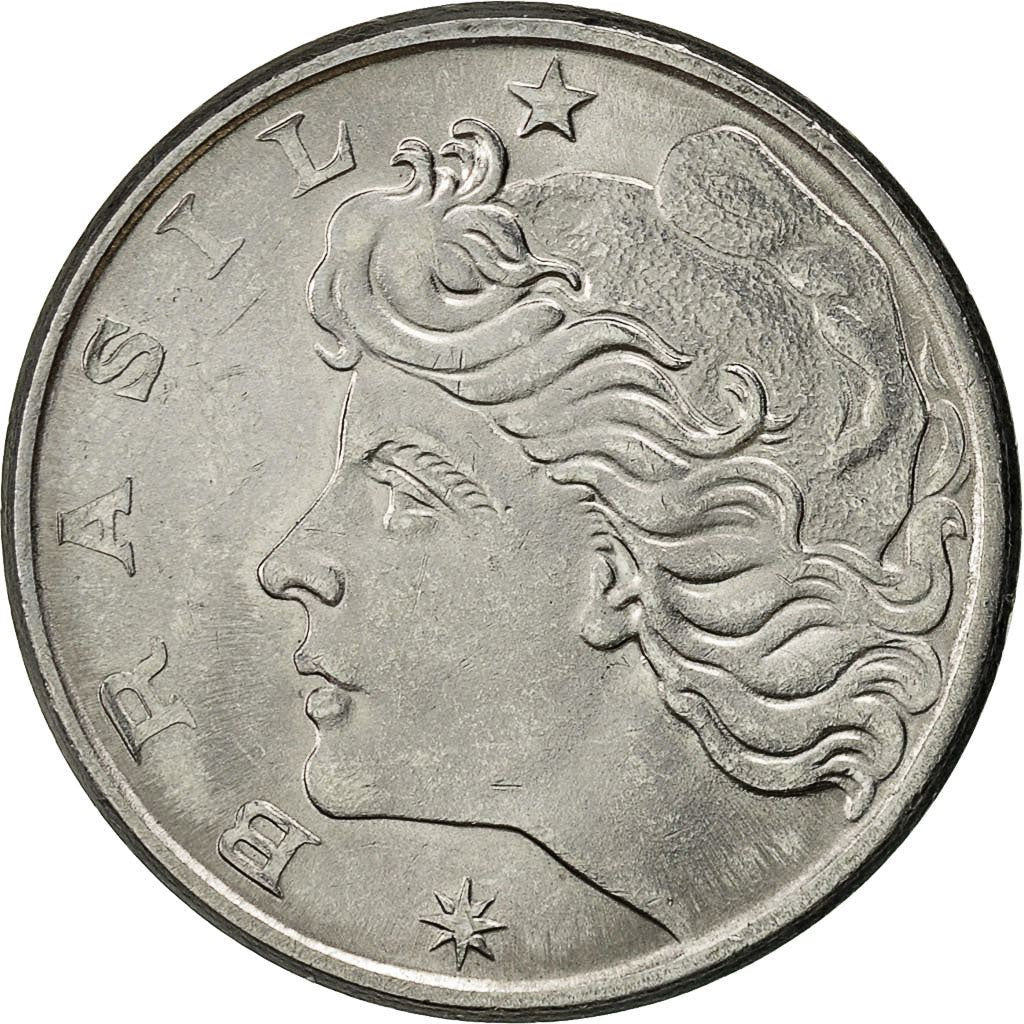 Brazil | 20 Centavos Coin | Effigy | Km:579.1A | 1975 - 1979