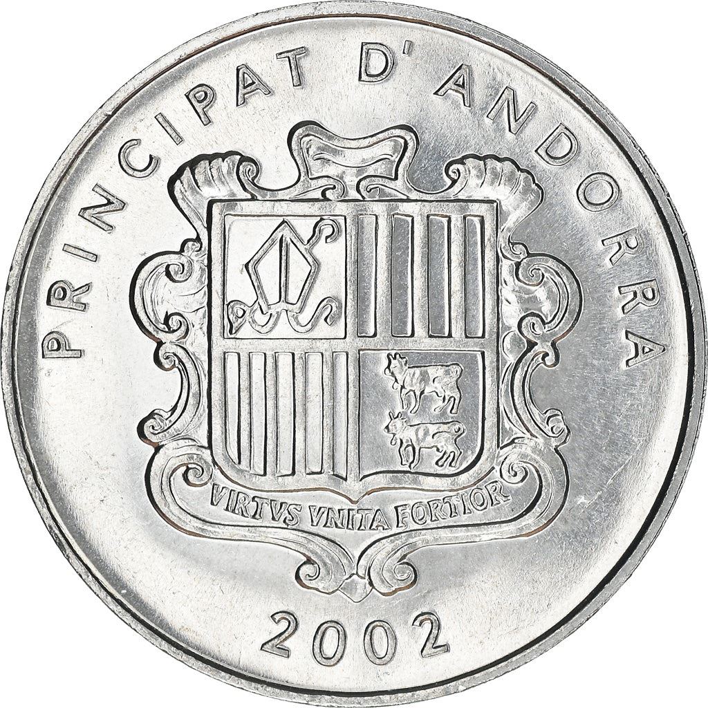 Andorra | 1 Centim Coin | Pyrenean Chamois | Km:177 | 2002