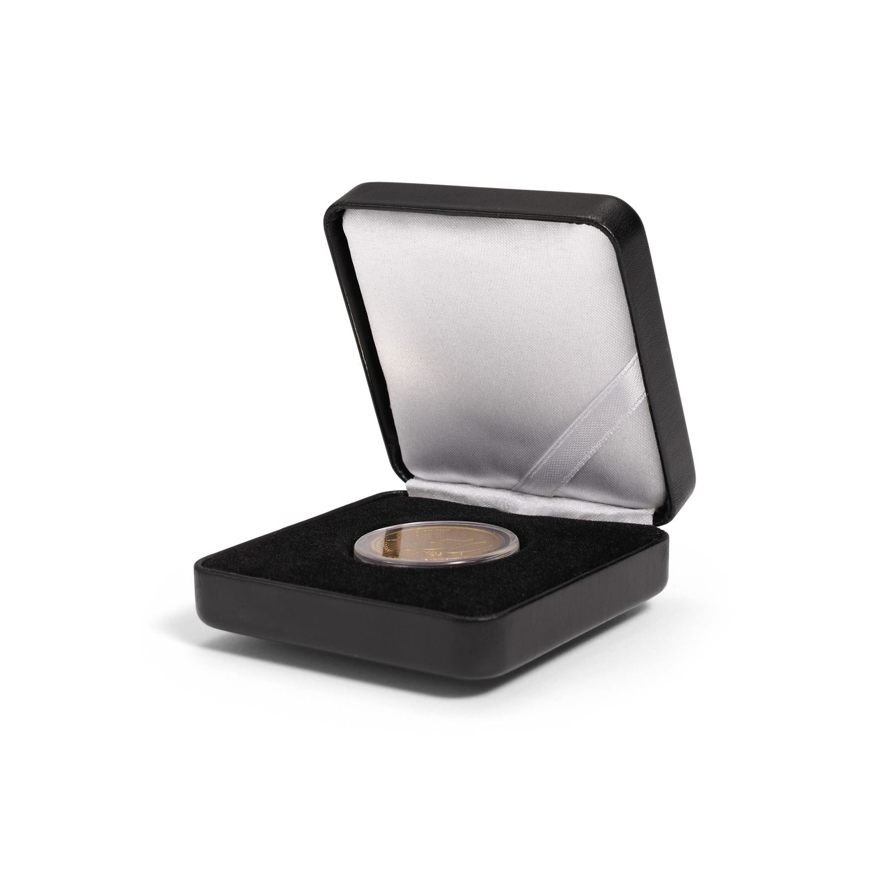NOBILE Single Coin Box | Box for Presenting Coins in Round GRIPS Capsules | Different Compartment Sizes