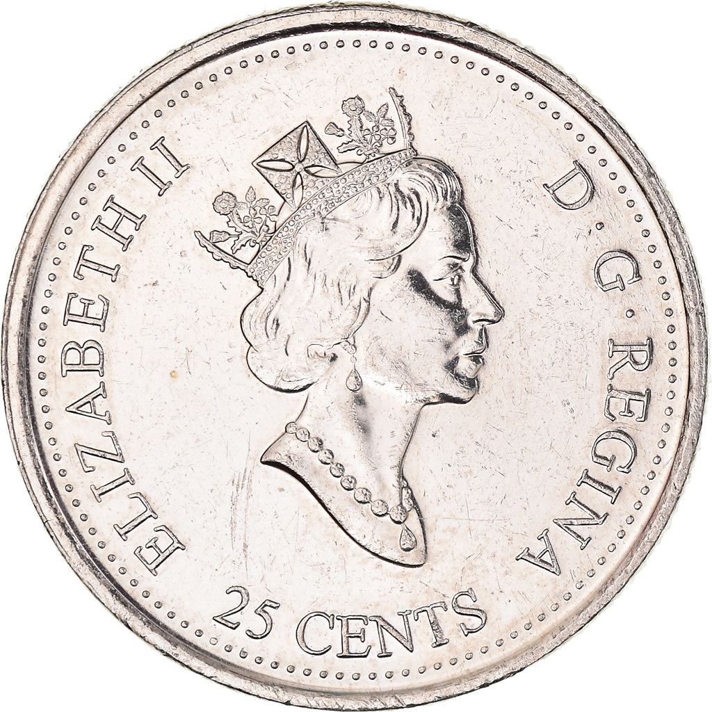 Canada | 25 Cents Coin | Etched in Stone | Nickel | KM:343 | 1999