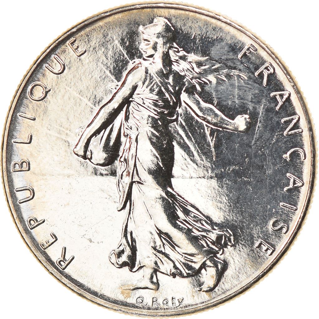 French 1 Franc Coin | Signature D'AP. O.ROTY | proof | KM925.2 | France | 1991 - 2001