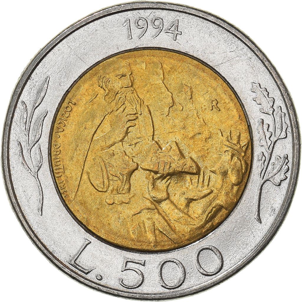 San Marino | 500 Lire Coin | Donna Felicissima | Km:314 | 1994