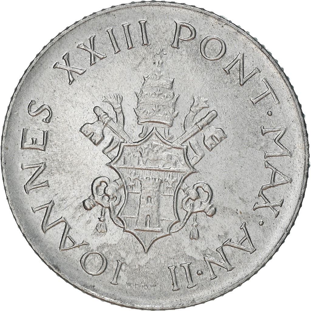 Watykan | Moneta 2 Lire | Jan XXIII | Km:59 | 1959 - 1962