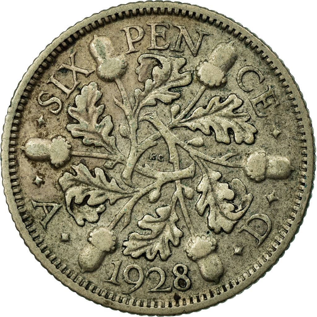 United Kingdom | 6 Pence Coin | George V | KM:832 | 1927 - 1936
