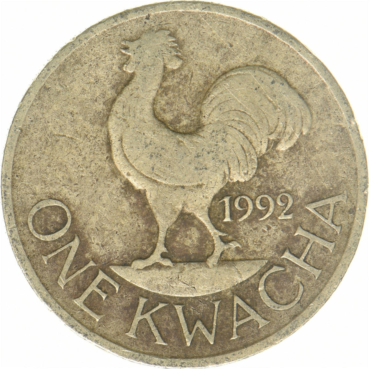 Malawi | 1 Kwacha Coin | Nickel brass | Bird | Politician | KM:20 | 1992