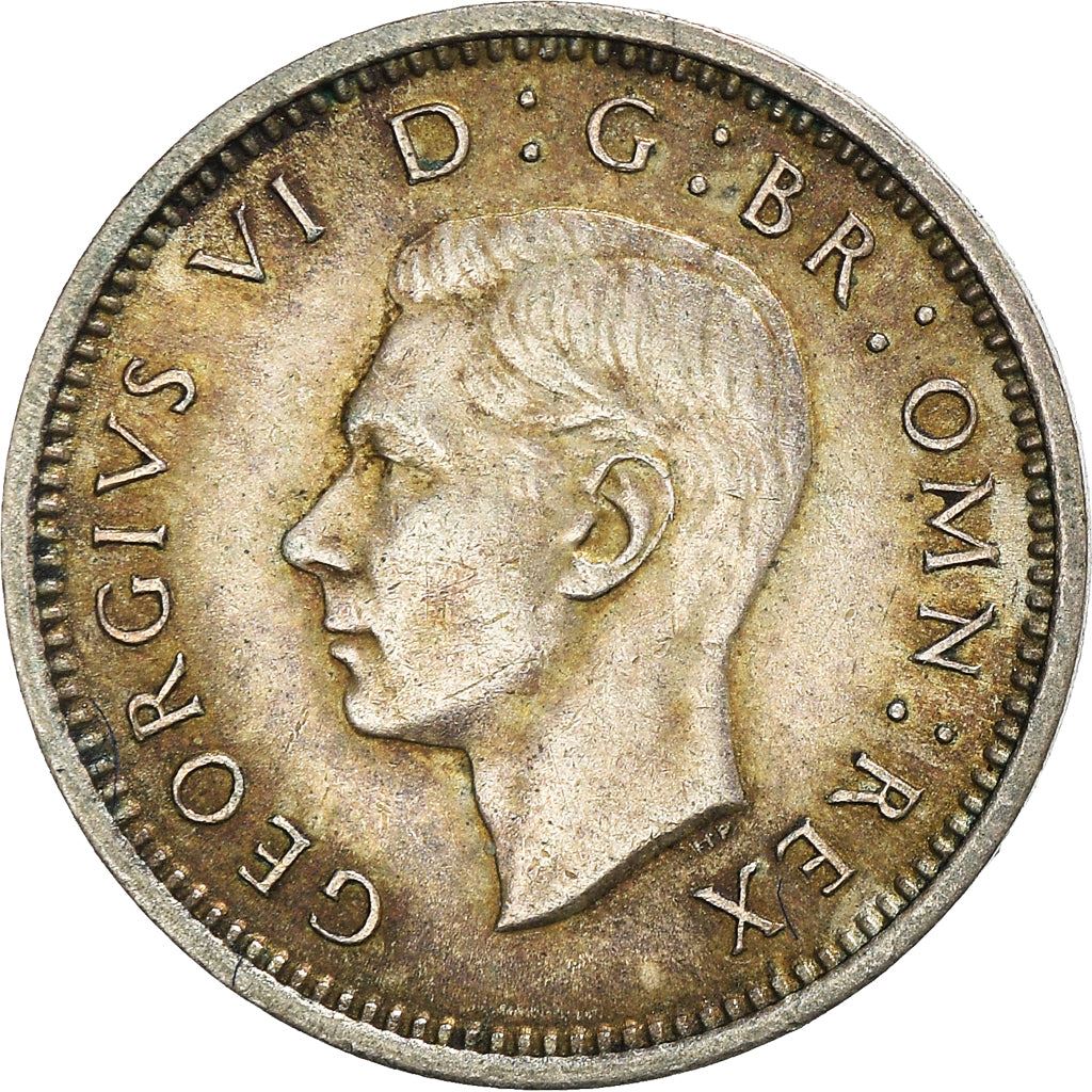 United Kingdom | 3 Pence Coin | George VI | KM:848 | 1937 - 1945