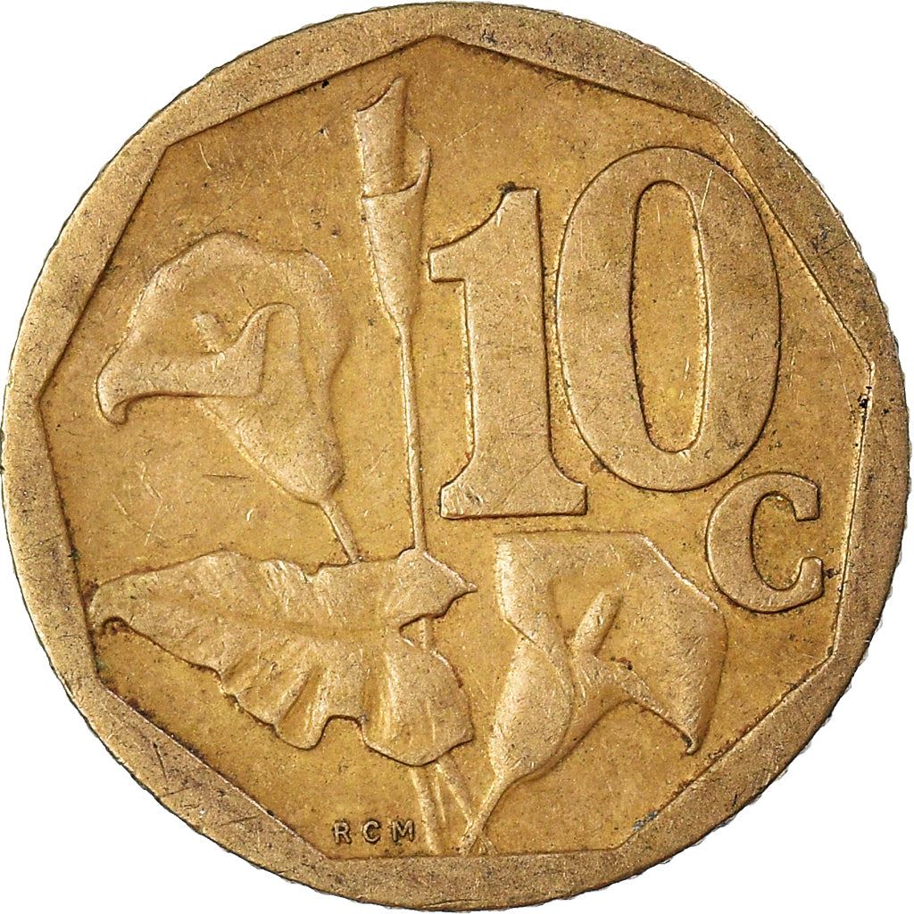 South Africa 10 Cents Xhosa Legend - uMzantsi Afrika Coin KM341 2007