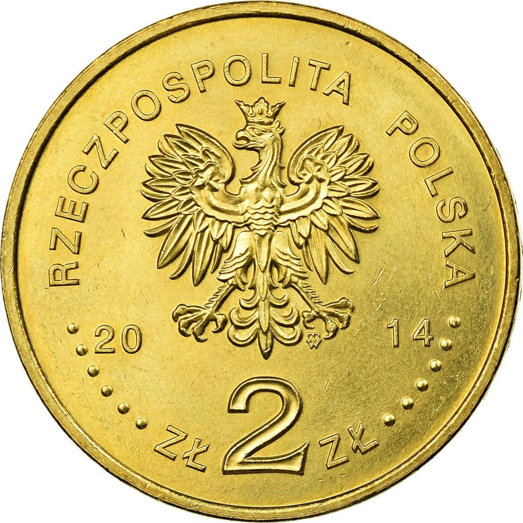 Poland | 2 Zlotys Coin | Team Sochi 2014 | Y:893 | 2014