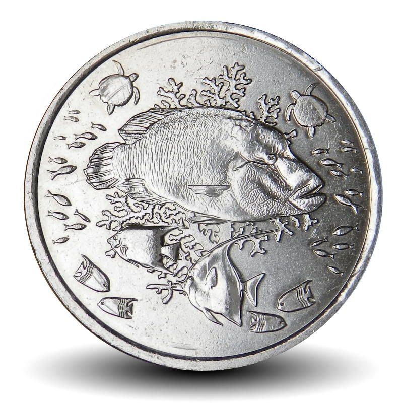 French Pacific Territories | 20 Francs Coin | Napoleon Fish | 2021