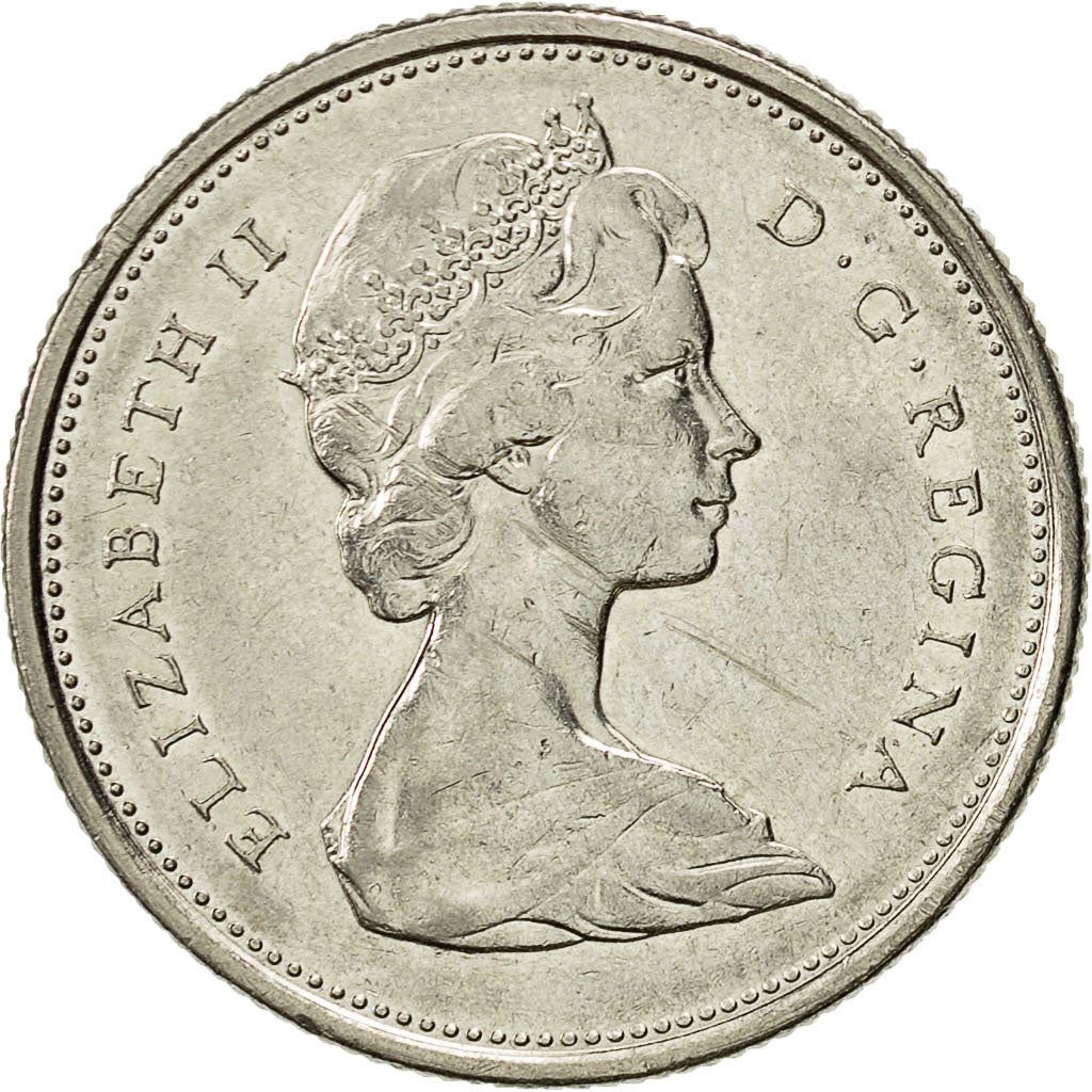 Canada | 25 Cents Coin | Nickel | 2nd portrait | KM:62b | 1968-1978