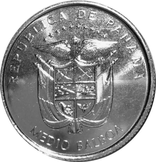 Panama 1/2 Balboa Coin | Pedro Arias Davila | KM183 | 2019