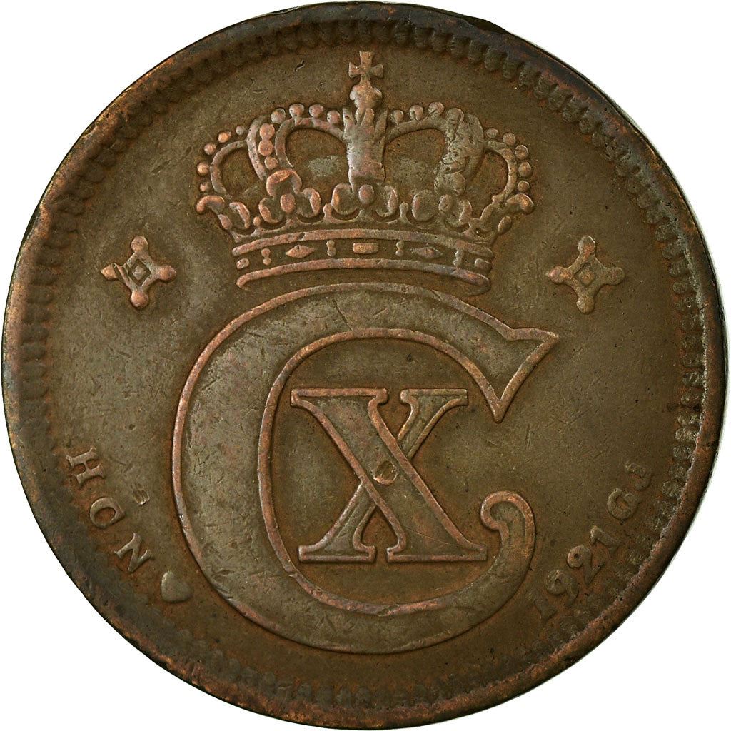 Denmark | 5 Ore Coin | Monogram | Km:814 | 1913 - 1923