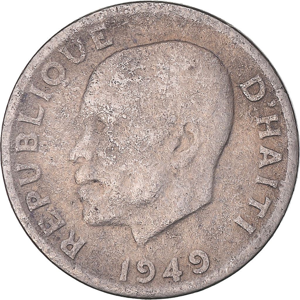 Haiti | 5 Centimes Coin | Dumarsais Estime | Cannon | Km:57 | 1949