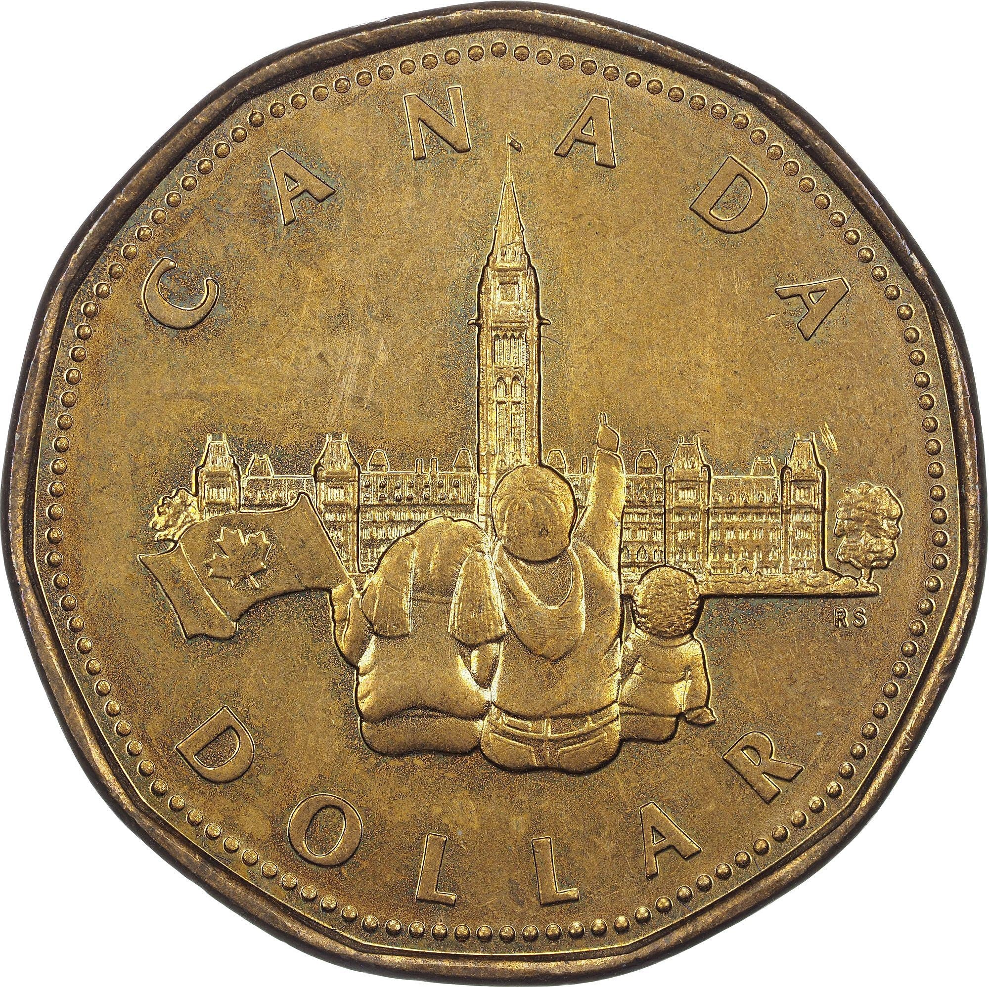 Canada | 1 Dollar Coin | Parliament | Bronze plated nickel | KM:218 | 1992