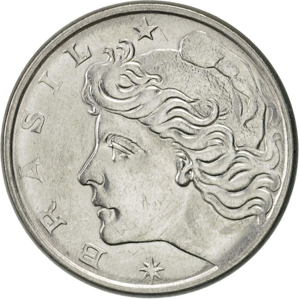 Brazil | 10 Centavos Coin | Effigy | Km:578.1A | 1974 - 1979