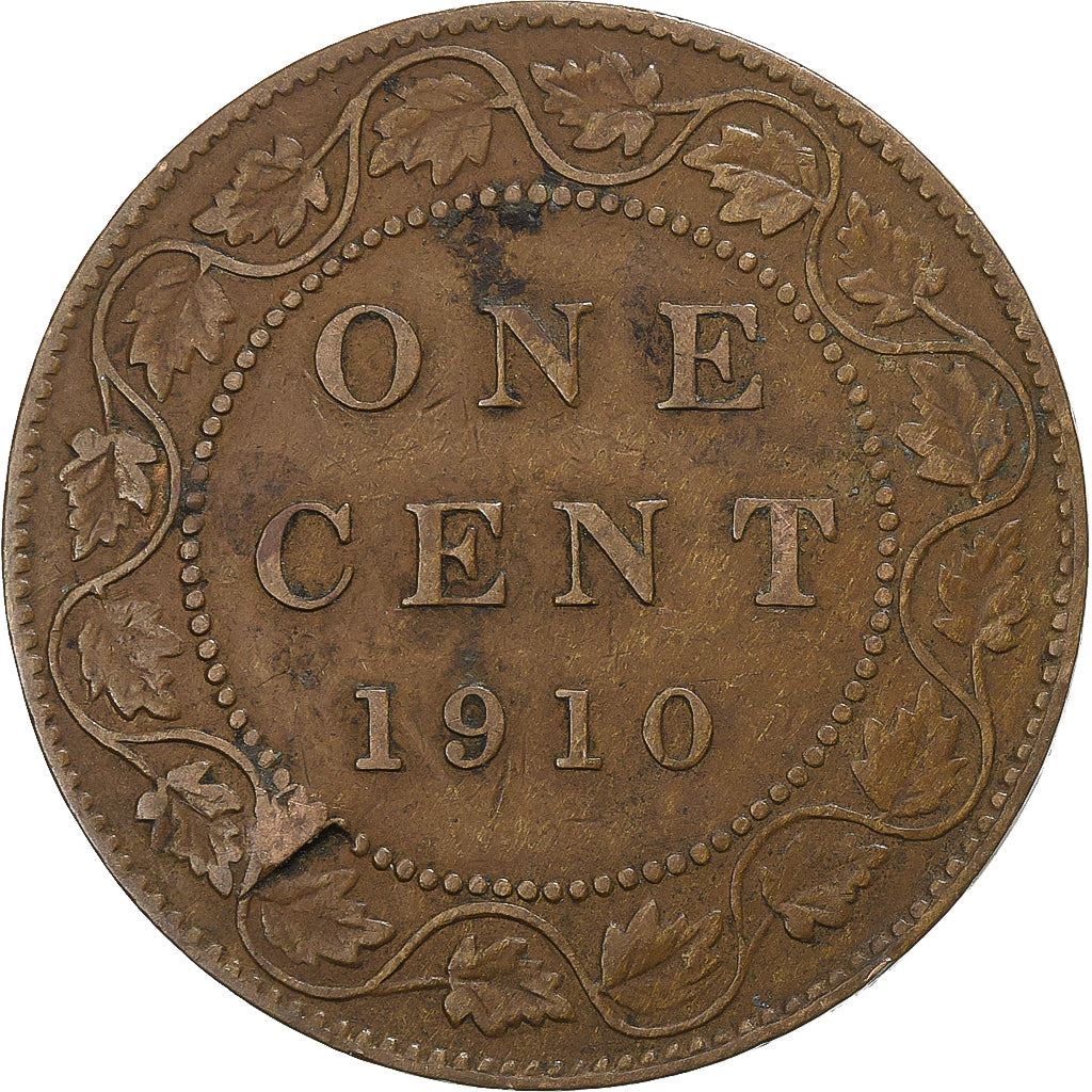 Canada | 1 Cent Coin | Bronze | Crown | Wreath | KM:8 | 1902-1910