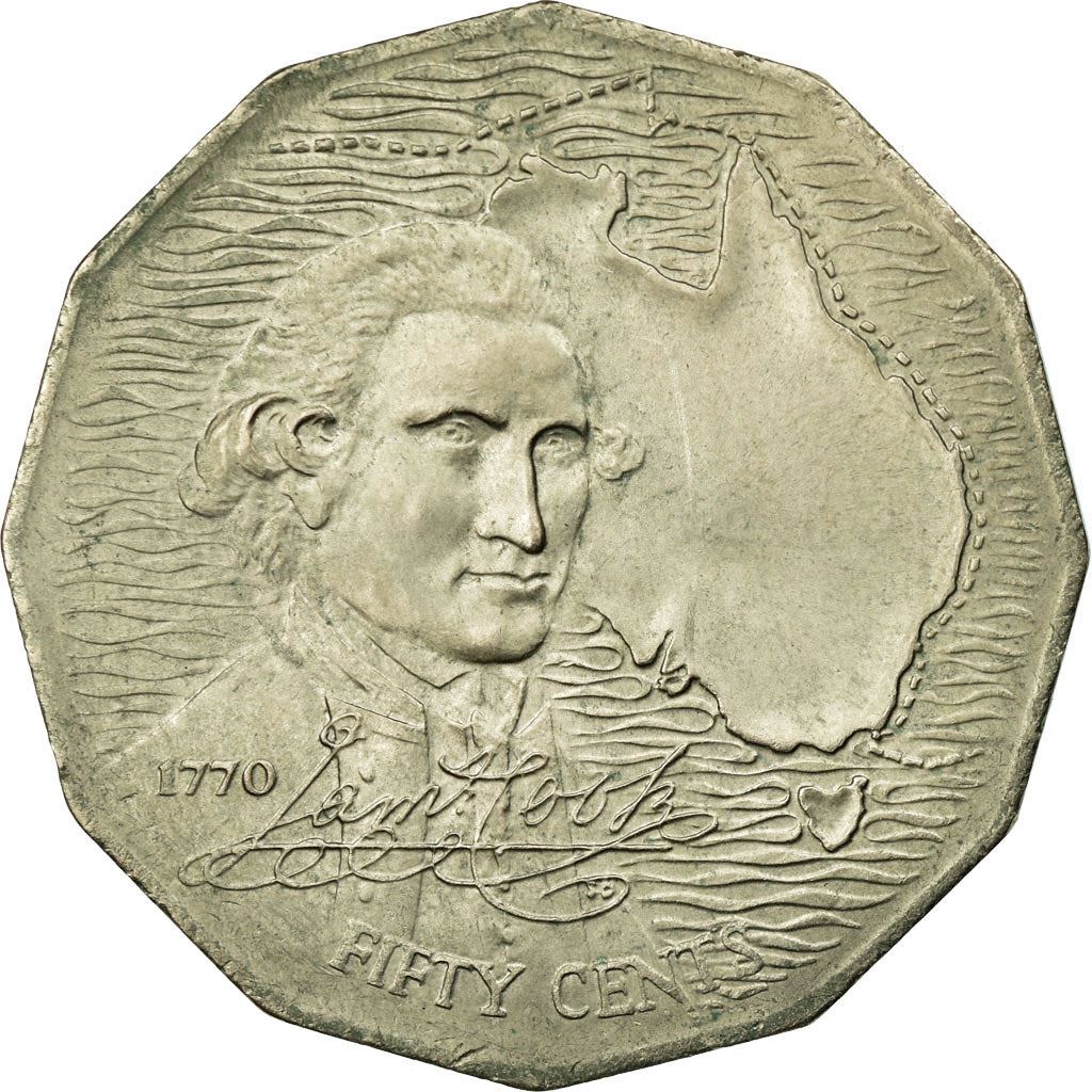 Australia | 50 Cents Coin | Captain Cook | Km:69 | 1970