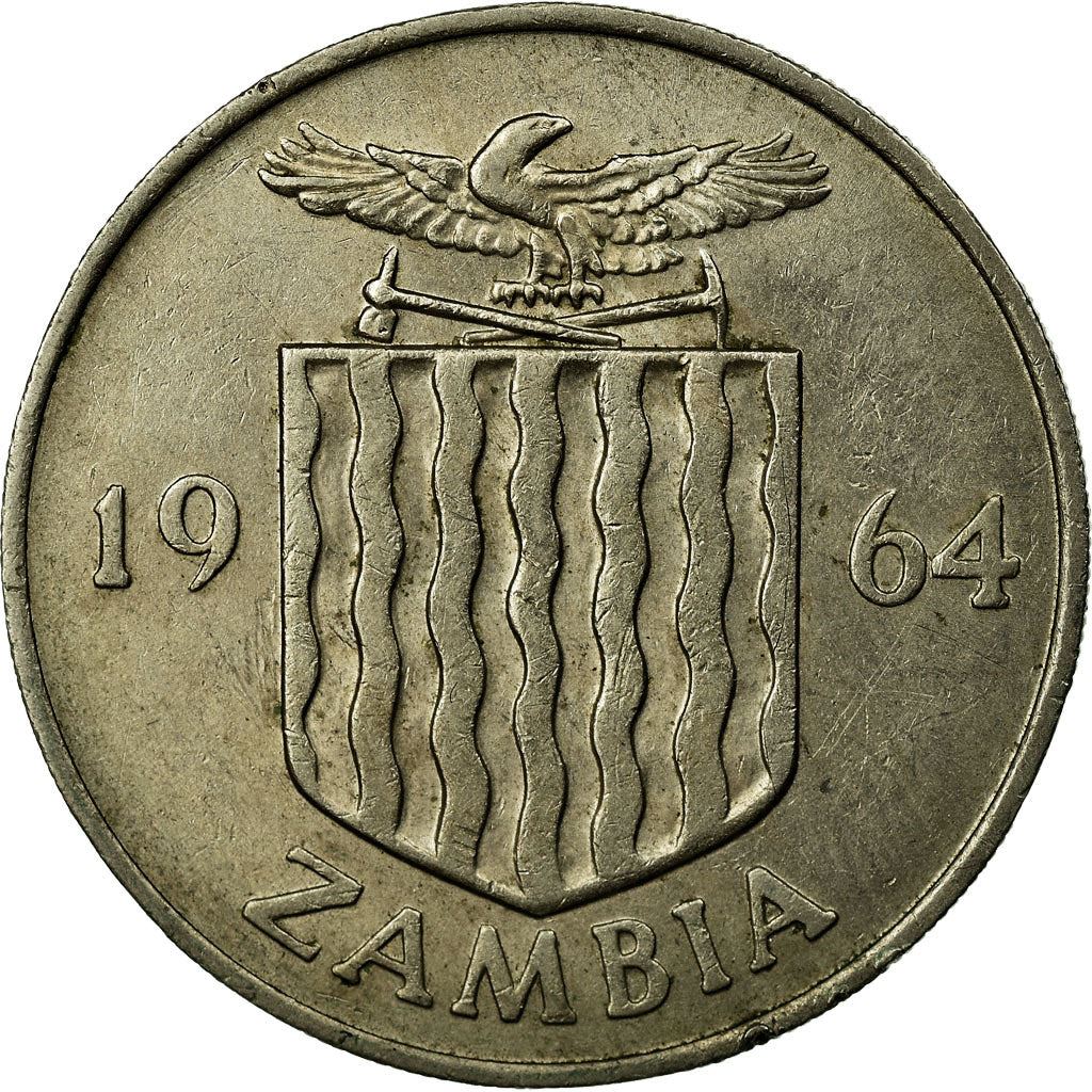 Zambia | 2 Shillings Coin | Bohor Reedbuck | Km:3 | 1964