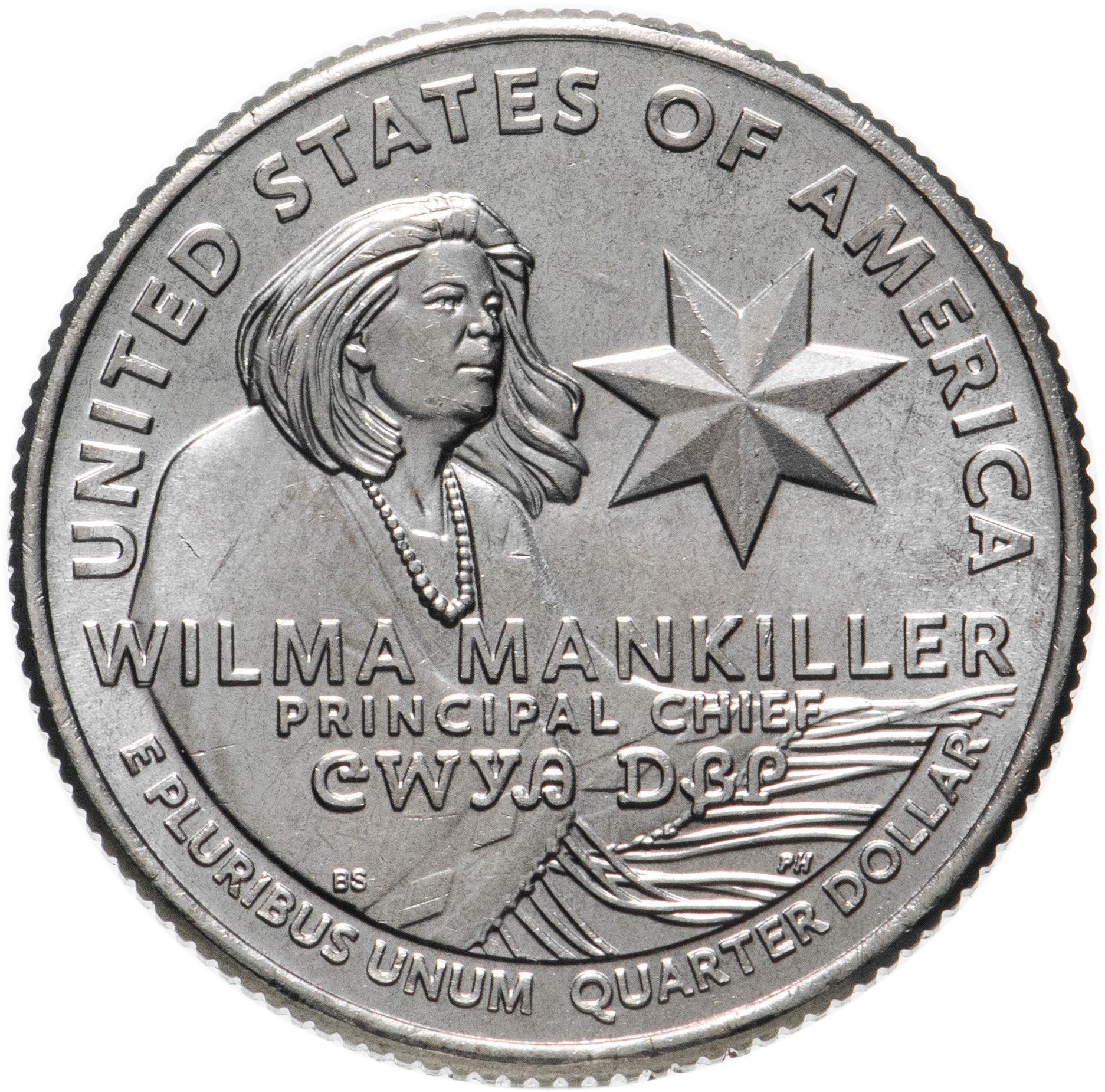 United States | 1/4 Dollar Coin | Wilma Mankiller | KM:770 | 2022
