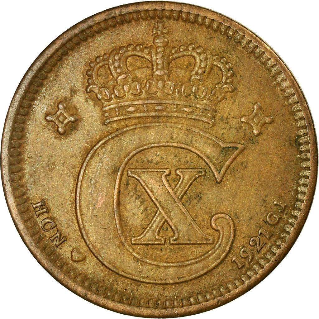 Denmark | 5 Ore Coin | Monogram | Km:814 | 1913 - 1923