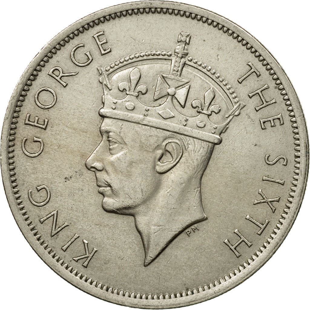 Southern Rhodesia | 1/2 Crown Coin | George VI | Crown | Shield | Pickaxe | Km:24 | 1948 - 1952