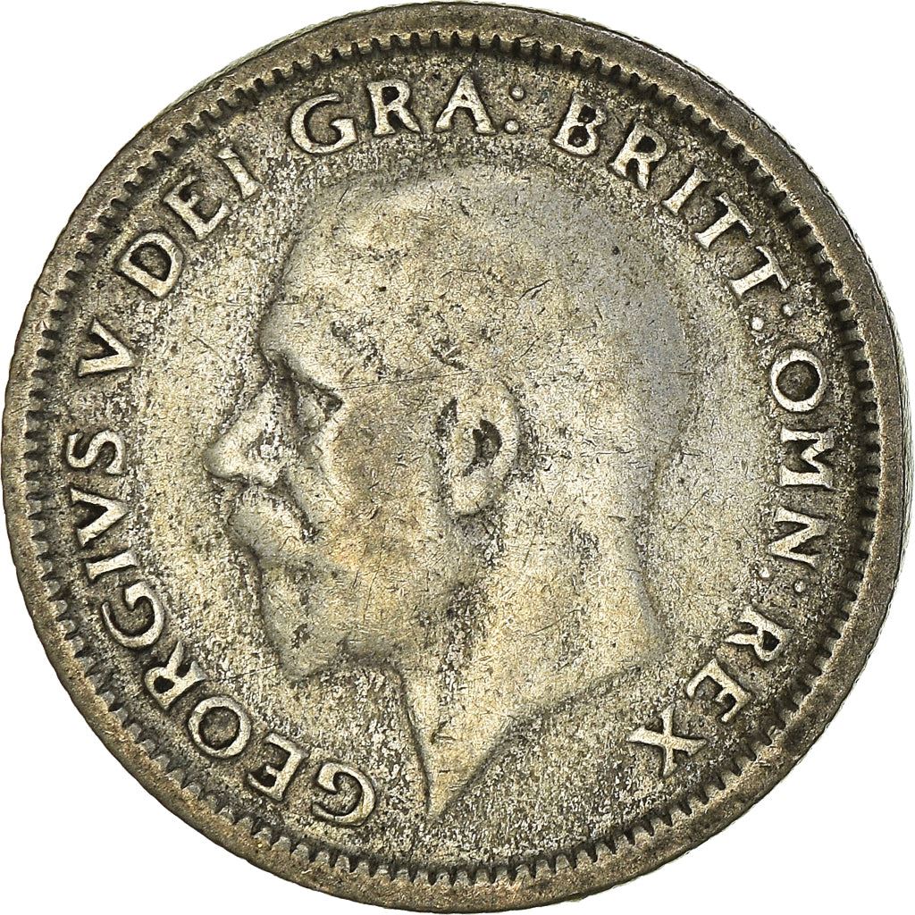 United Kingdom | 6 Pence Coin | George V | Km:828 | 1926 - 1927