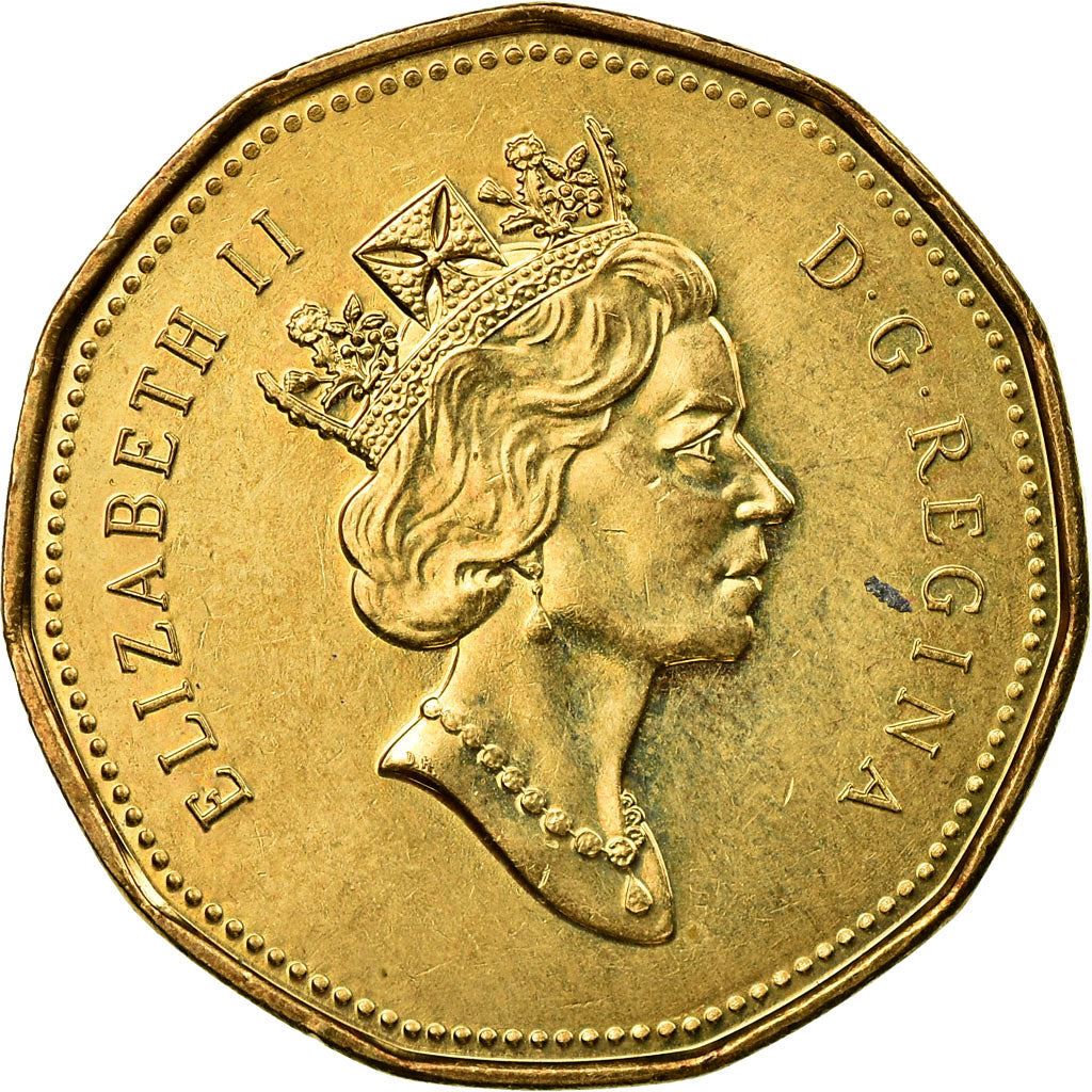 Canada | 1 Dollar Coin | Bronze plated nickel | 3rd portrait | KM:186 | 1990-2003