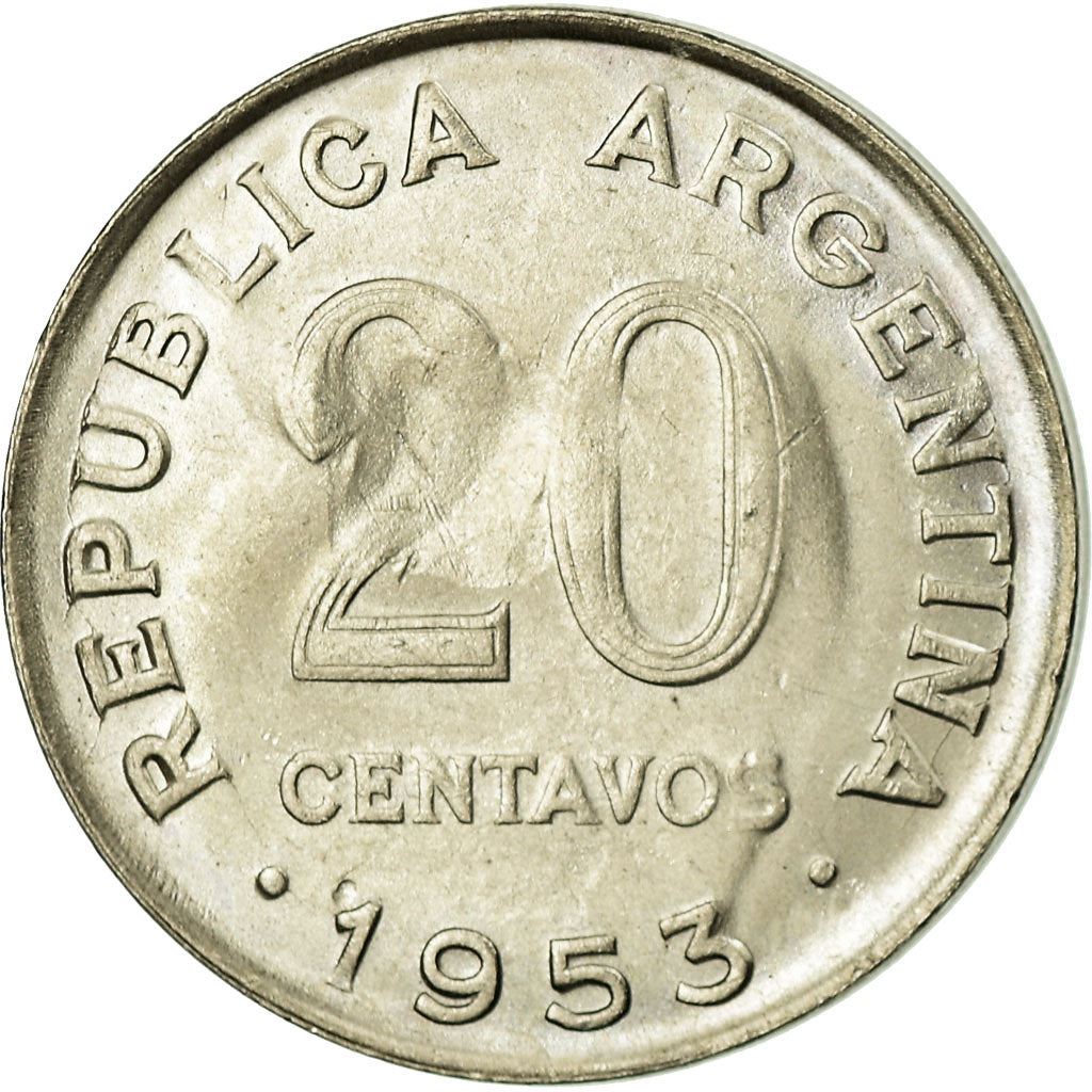 Argentina | 20 Centavos Coin | Jose San Martin | 1952 - 1953