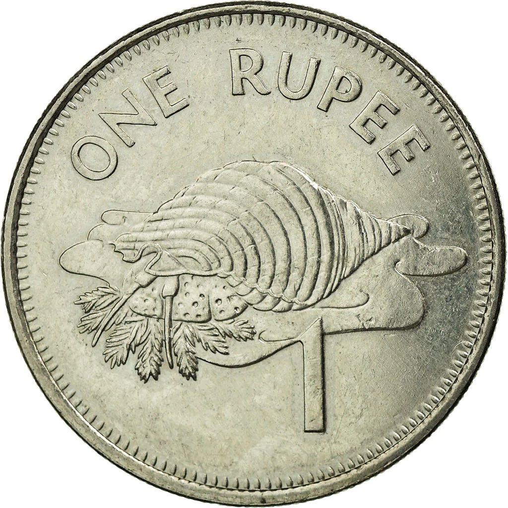 Seychelles 1 Rupee Coin | Triton Conch Shell | KM50a | 2010