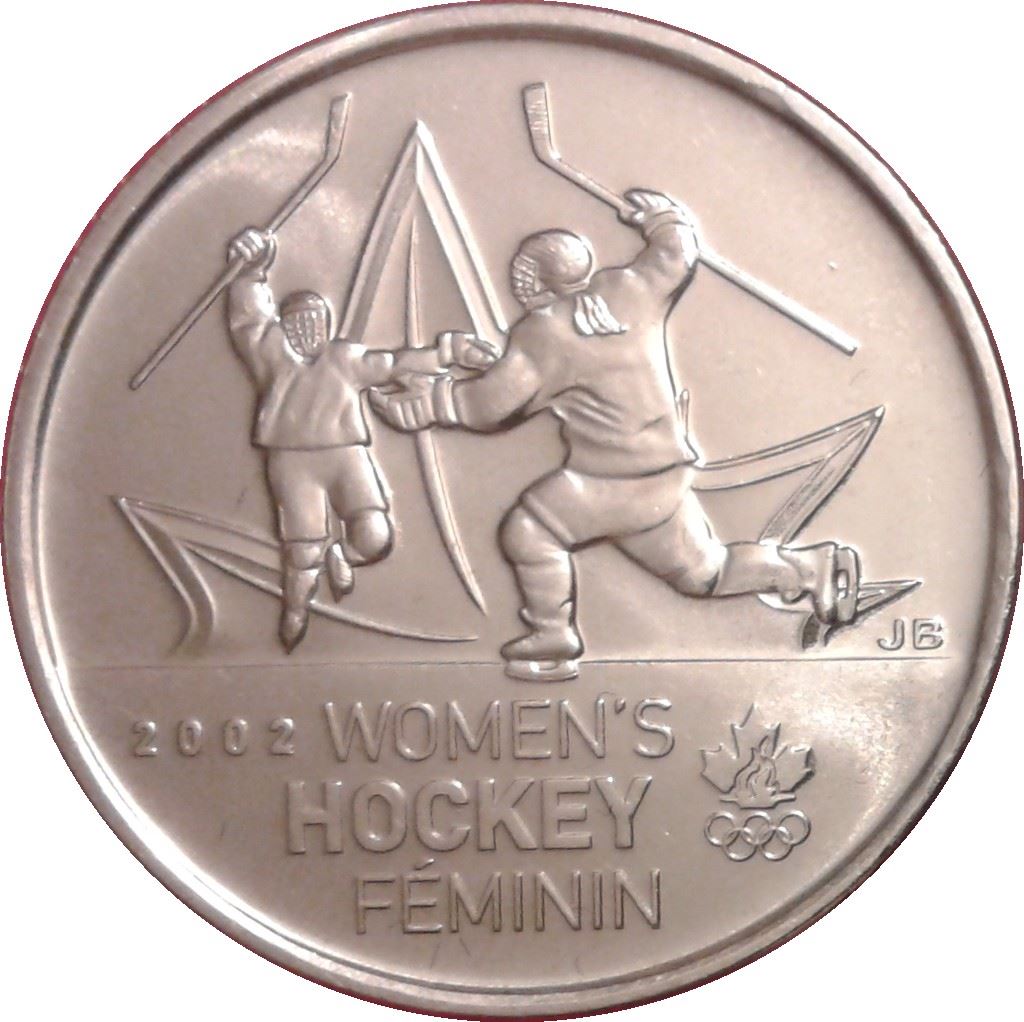 Canada | 25 Cents Coin | Nickel plated steel | Women's hockey | KM:1064 | 2009