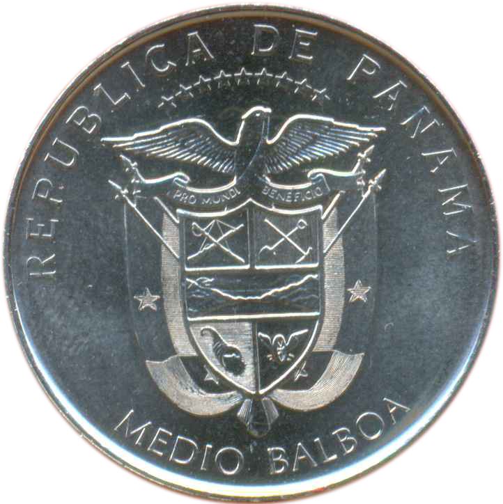 Panama 1/2 Balboa Coin | Convento de la Concepcion | KM140 | 2010