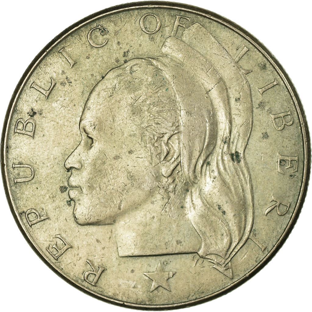 Liberia | Moneta da 1 Dollaro | Rami d'ulivo | Km:18A | 1966 - 1975