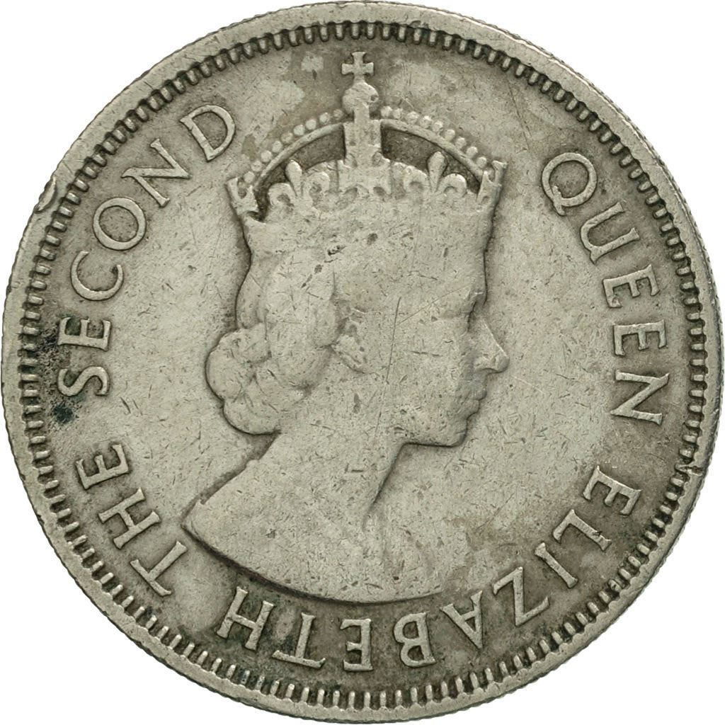 Seychelles | 1/2 Rupee Coin | Elizabeth II | Km:12 | 1954 - 1974