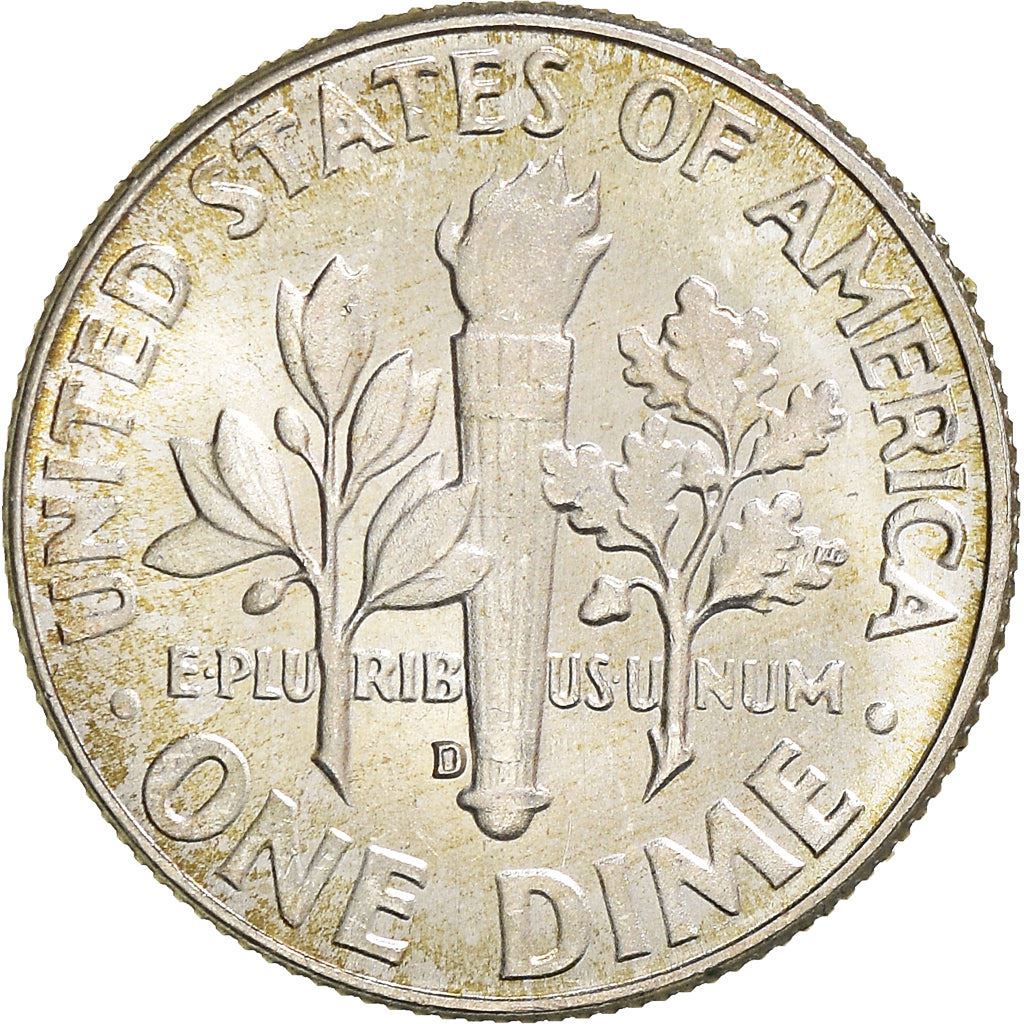 Vereinigte Staaten | 1 Dime Münze | Franklin D. Roosevelt | KM:195 | 1946 - 1964
