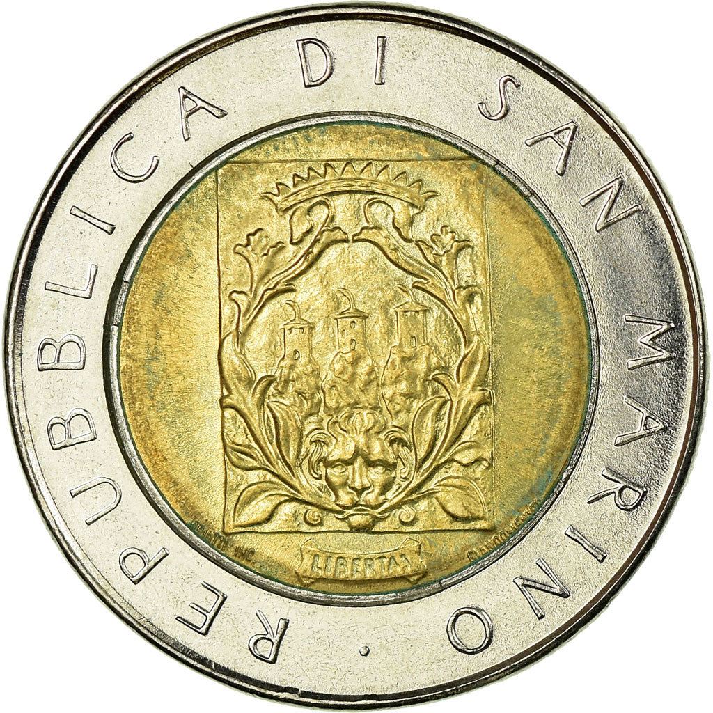 San Marino | 500 Lire Coin | Second tower | Km:226 | 1988