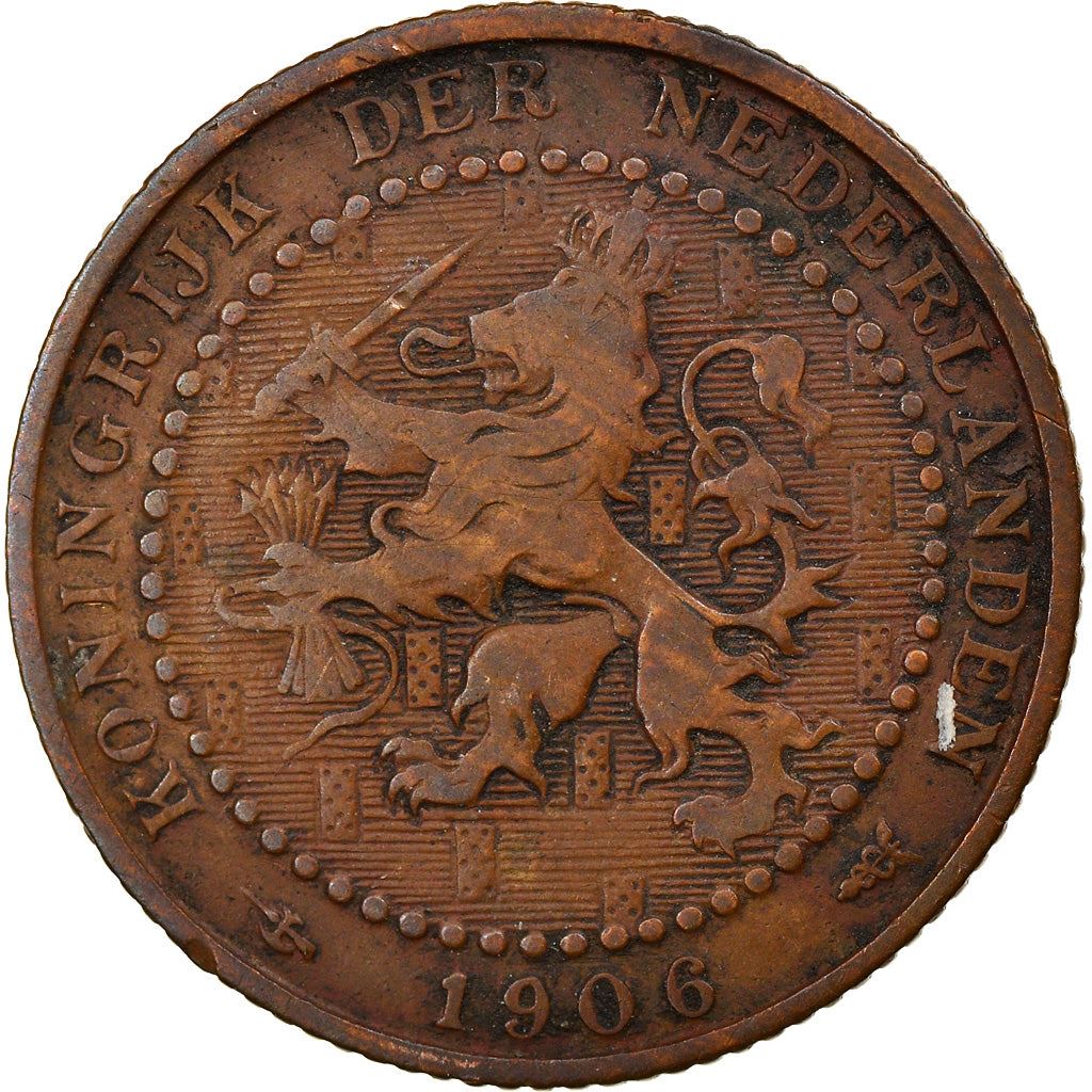 Netherlands | 1 Cent Coin | A Lion | Bronze | KM:132 | 1902-1907