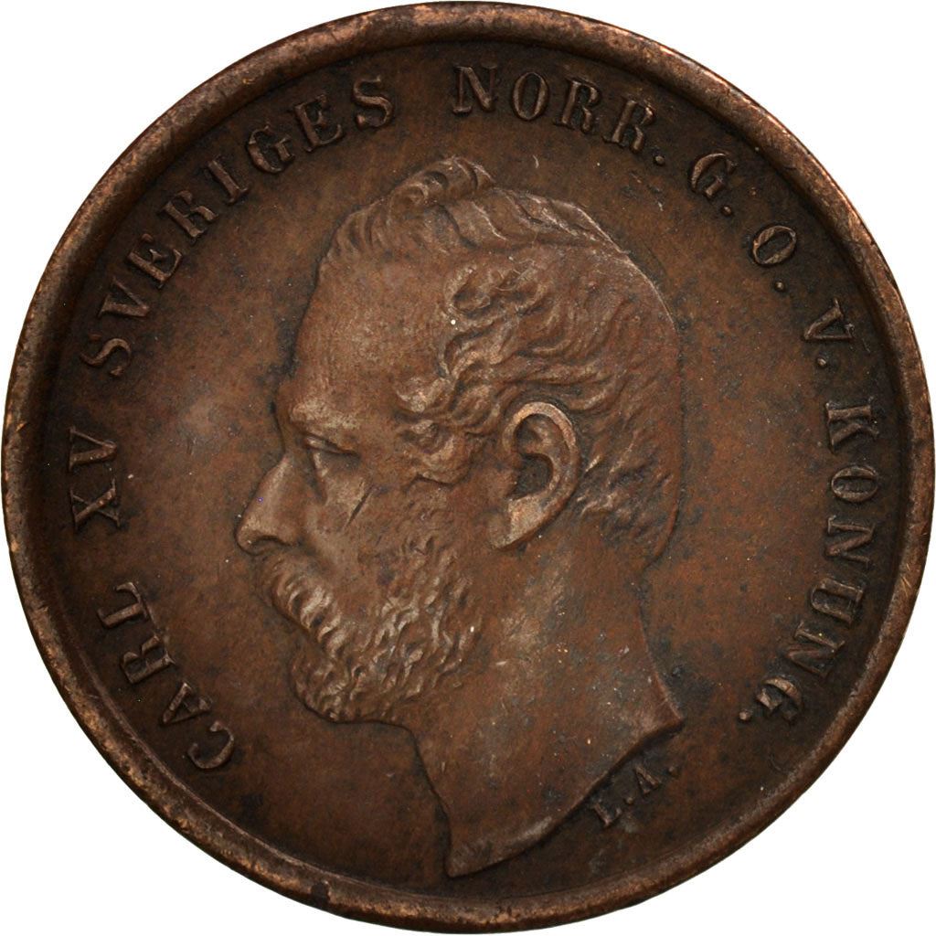Sverige | 1 Öre Mønt | Carl XV | Km:705 | 1860 - 1872