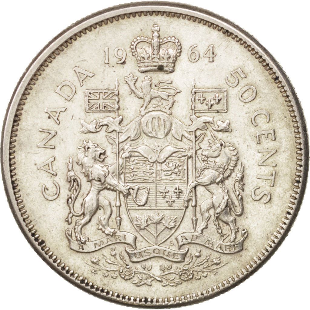Canada | 50 Cents Coin | Silver | 1st portrait | KM:56 | 1959-1964