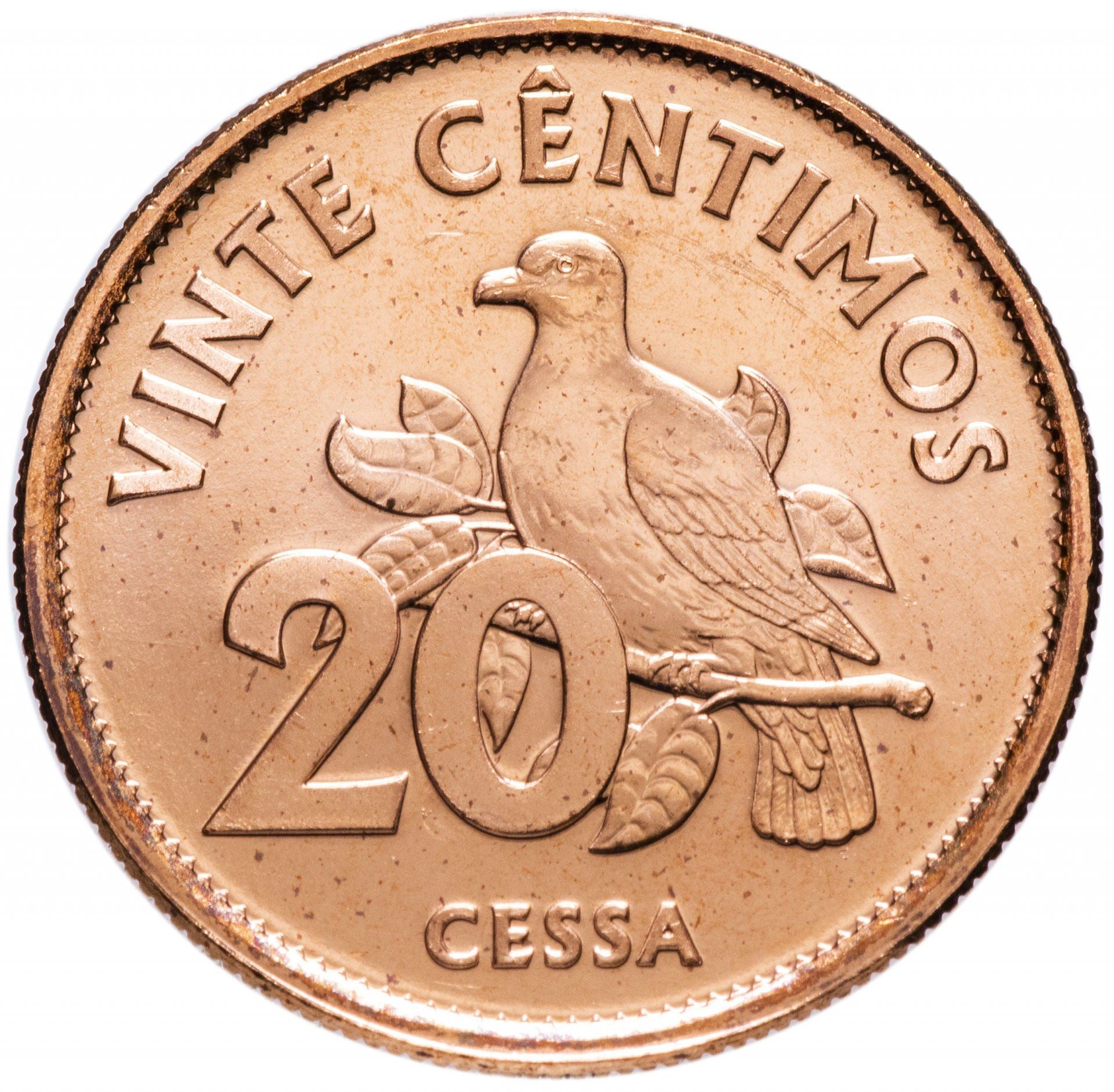 Sao Tome and Principe | 20 Centimos Coin | Cessa bird | 2017
