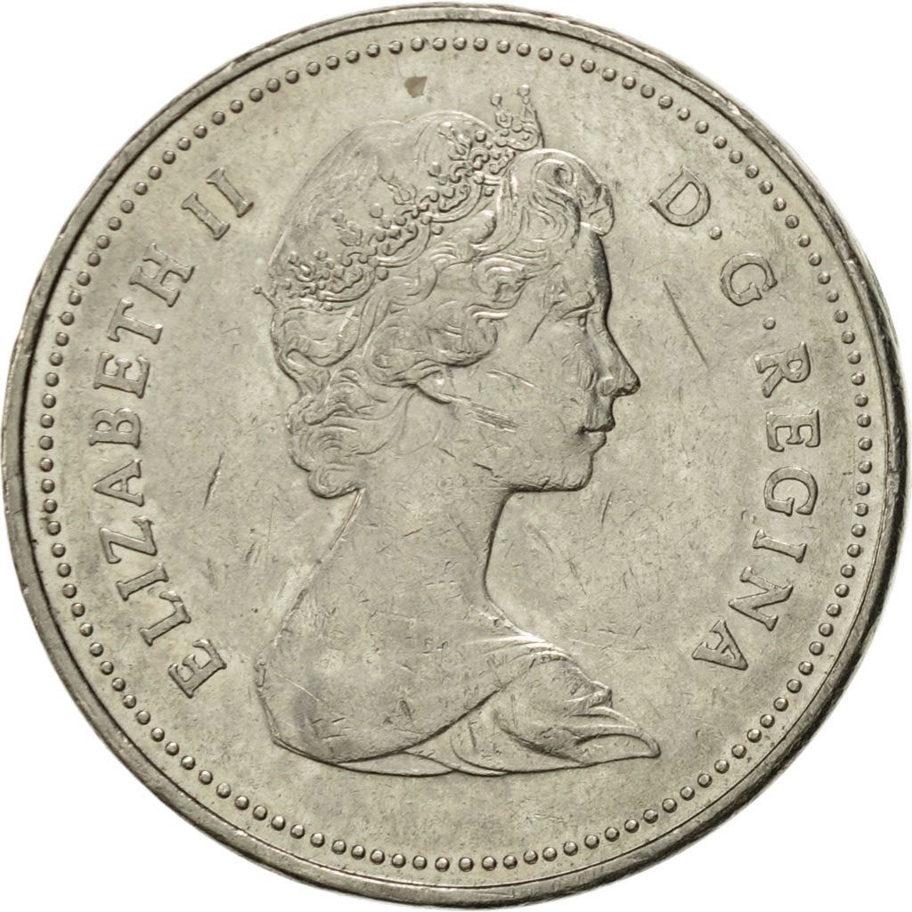 Canada | 5 Cents Coin | Nickel | 2nd portrait | KM:60.2 | 1979-1981