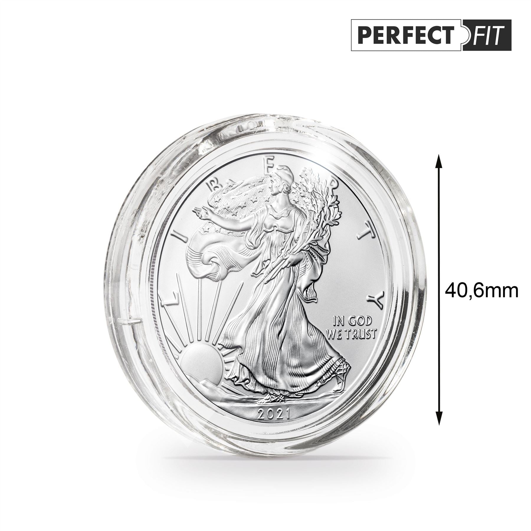 ULTRA "Perfect Fit" Rimless Coin Capsules | Perfect Fit for Specific Coins | Packs of 10