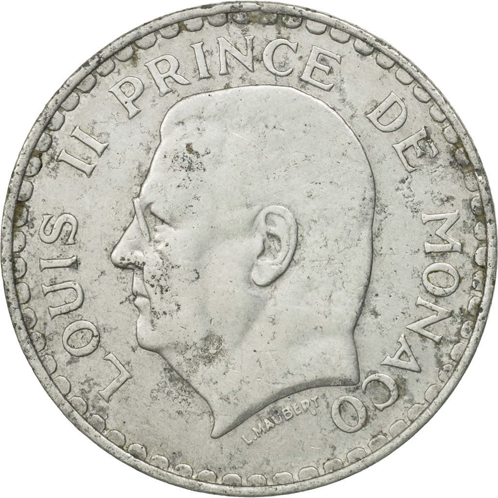 Monaco | 5 Francs Coin | Louis II | Km:122 | 1945