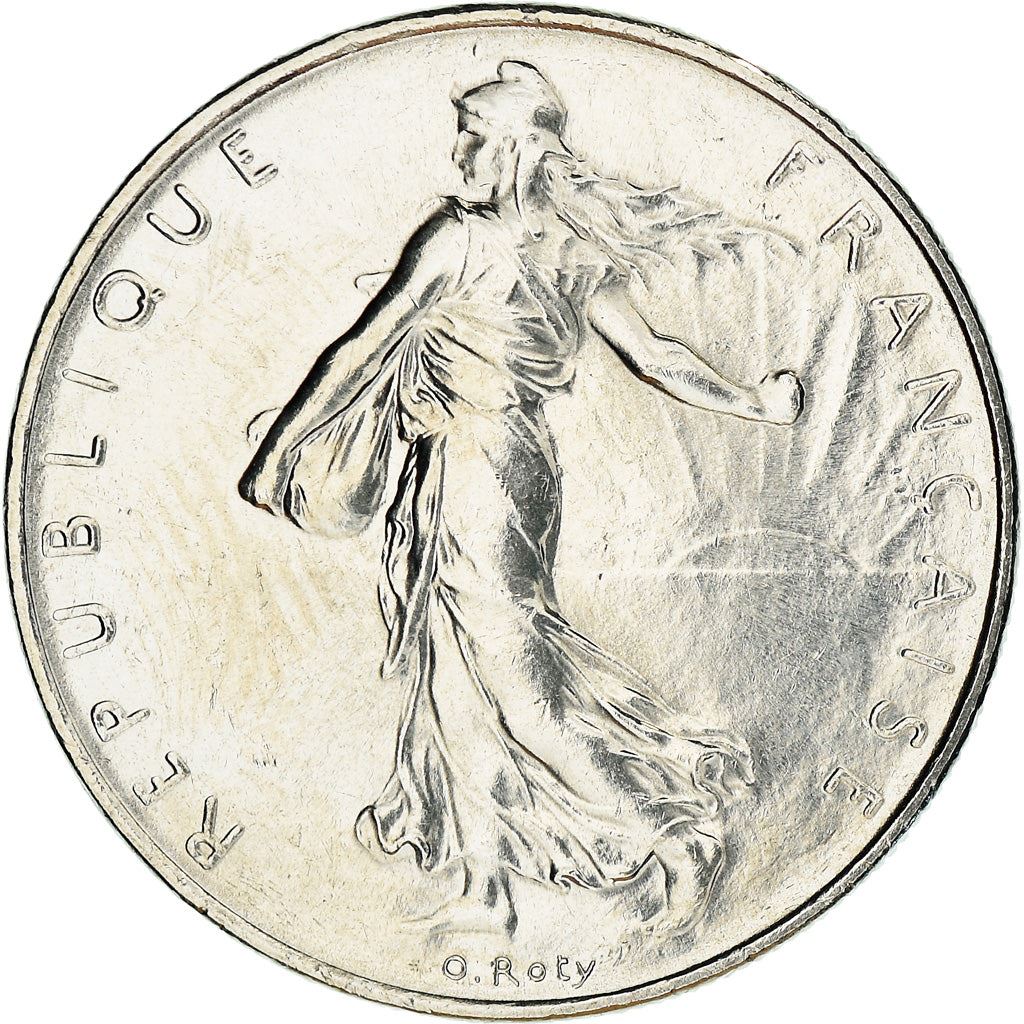 French 1 Franc Coin | Signature D'AP. O.ROTY | proof | KM925.2 | France | 1991 - 2001