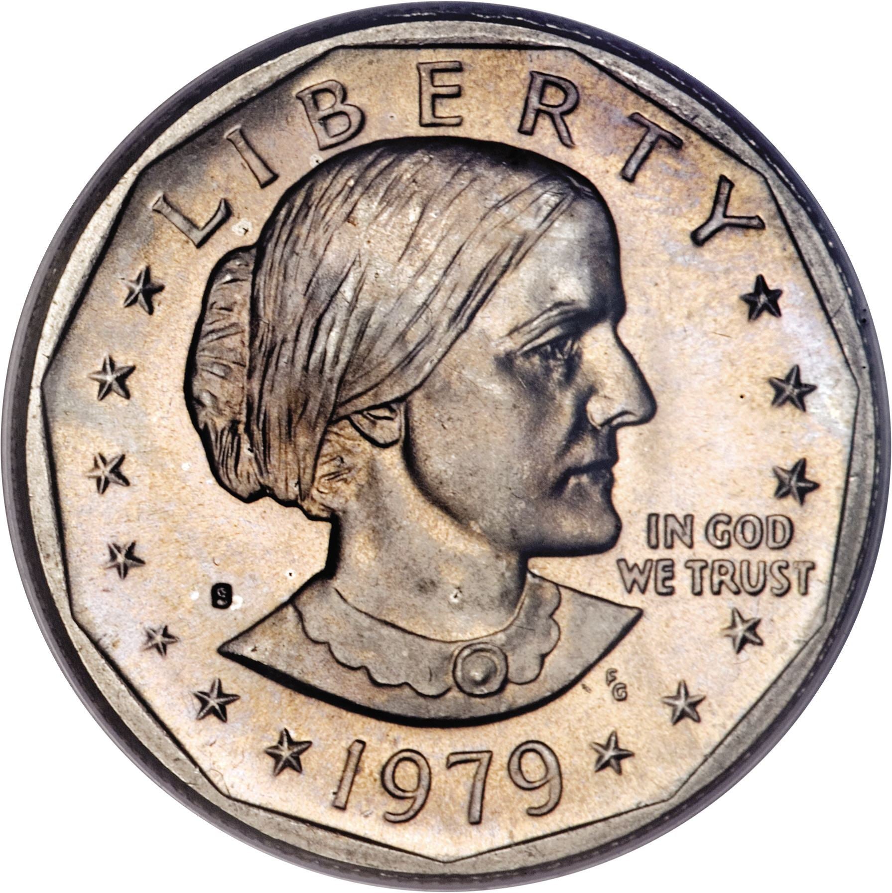 United States | 1 Dollar Coin | Susan B. Anthony | KM:207 | 1979 - 1999