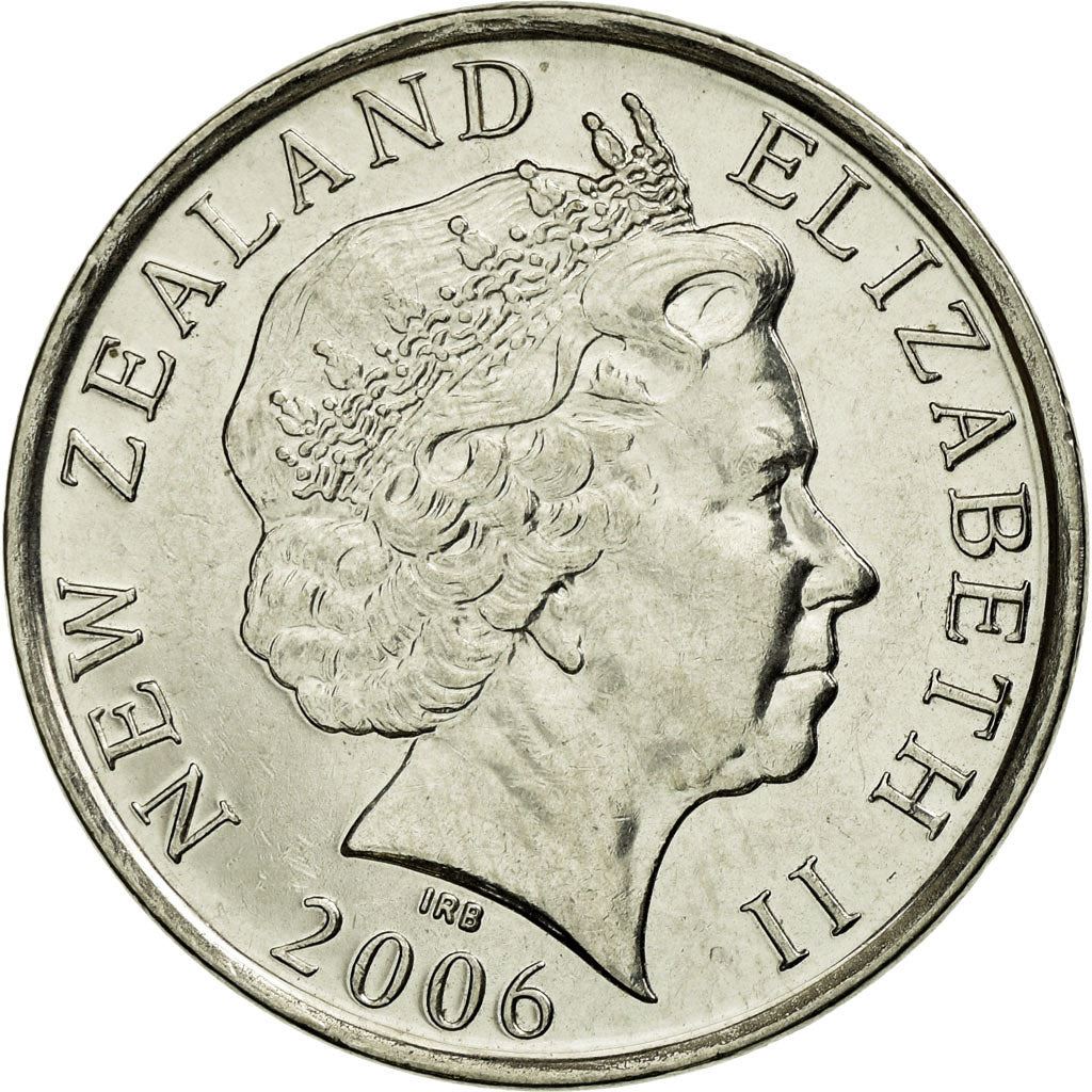 New Zealander 50 Cents Coin | Queen Elizabeth II | Captain James Cook | HMS Endeavour | KM119a | 2006 - 2021